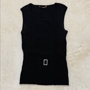 Belldini Elegant Black Sleeveless Top L